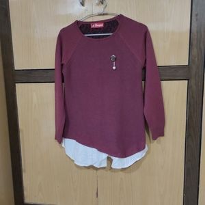 Shirt style sweater